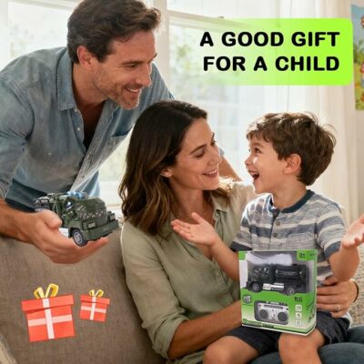 Multi Dinosaur Oil Tanker Military Truck Toy Remote Control for Boys