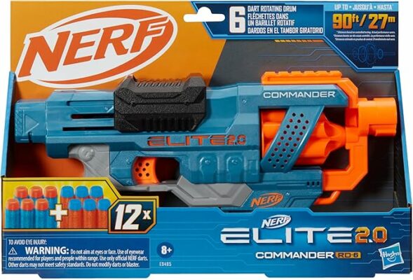 NERF Elite 2.0 Commander RD 6 Dart Blaster Gun