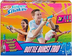 Nerf Super Soaker Bottle Burst Trio 3 Pump Action Water Toy