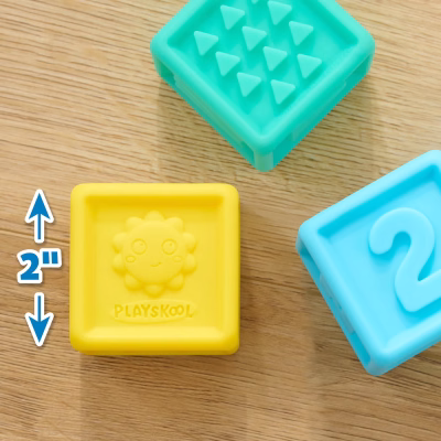 Playskool ABC Soft Stacking Blocks Early Learning Baby Blocks Set