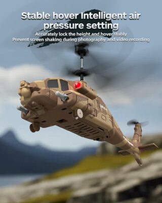 RC Helicopter with Missiles 2.4GHz Remote Control Army Helicopter