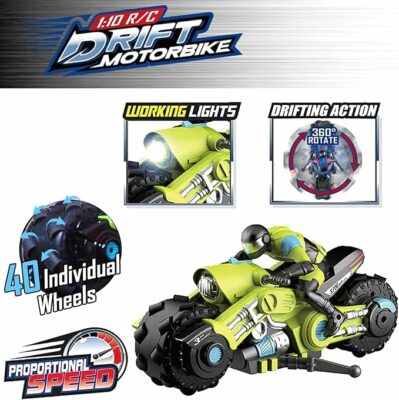 Mini RC Motorcycle 2.4G Full Proportional Remote Control Bike