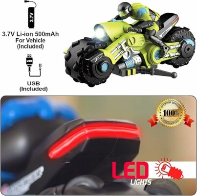 Mini RC Motorcycle 2.4G Full Proportional Remote Control Bike