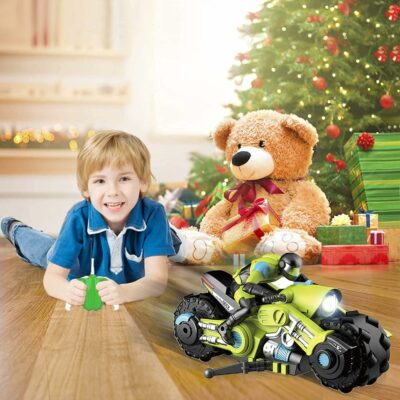 Mini RC Motorcycle 2.4G Full Proportional Remote Control Bike