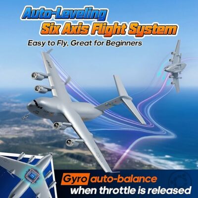 Remote Control Airplane with 6 axis Gyro Stabilizer Globemaster III