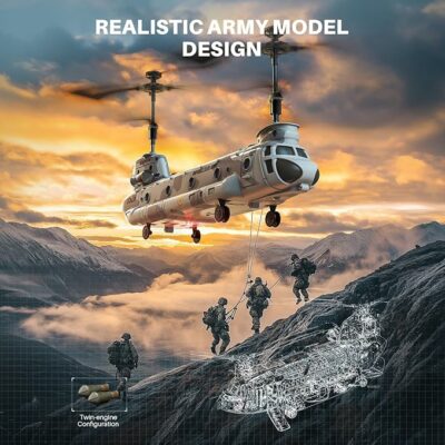 S52H Military Transport RC Helicopter