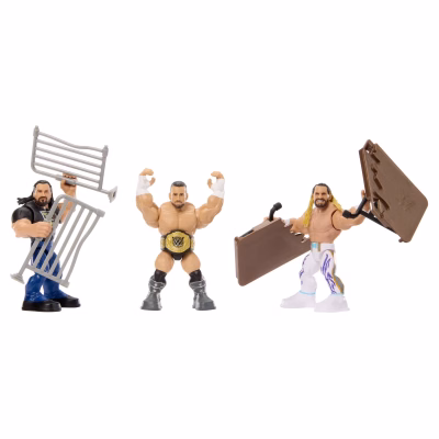 WWE Knuckle Crunchers WrestleMania Set with 3 Action Figures