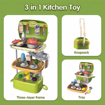 3 in 1 Play Kitchen Accessories Playset