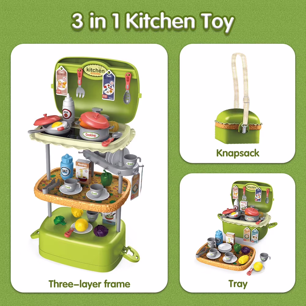 3 in 1 Play Kitchen Accessories Playset 3 in 1 Play Kitchen Accessories Playset