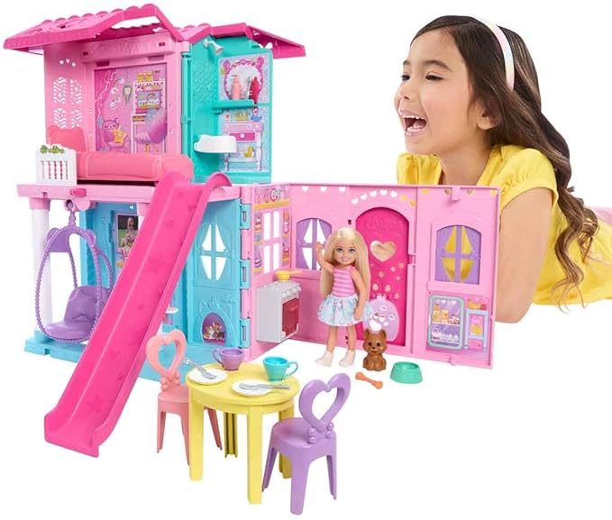 Barbie Chelsea Toy Dollhouse with 15+ Accessories Barbie Chelsea Toy Dollhouse with 15+ Accessories