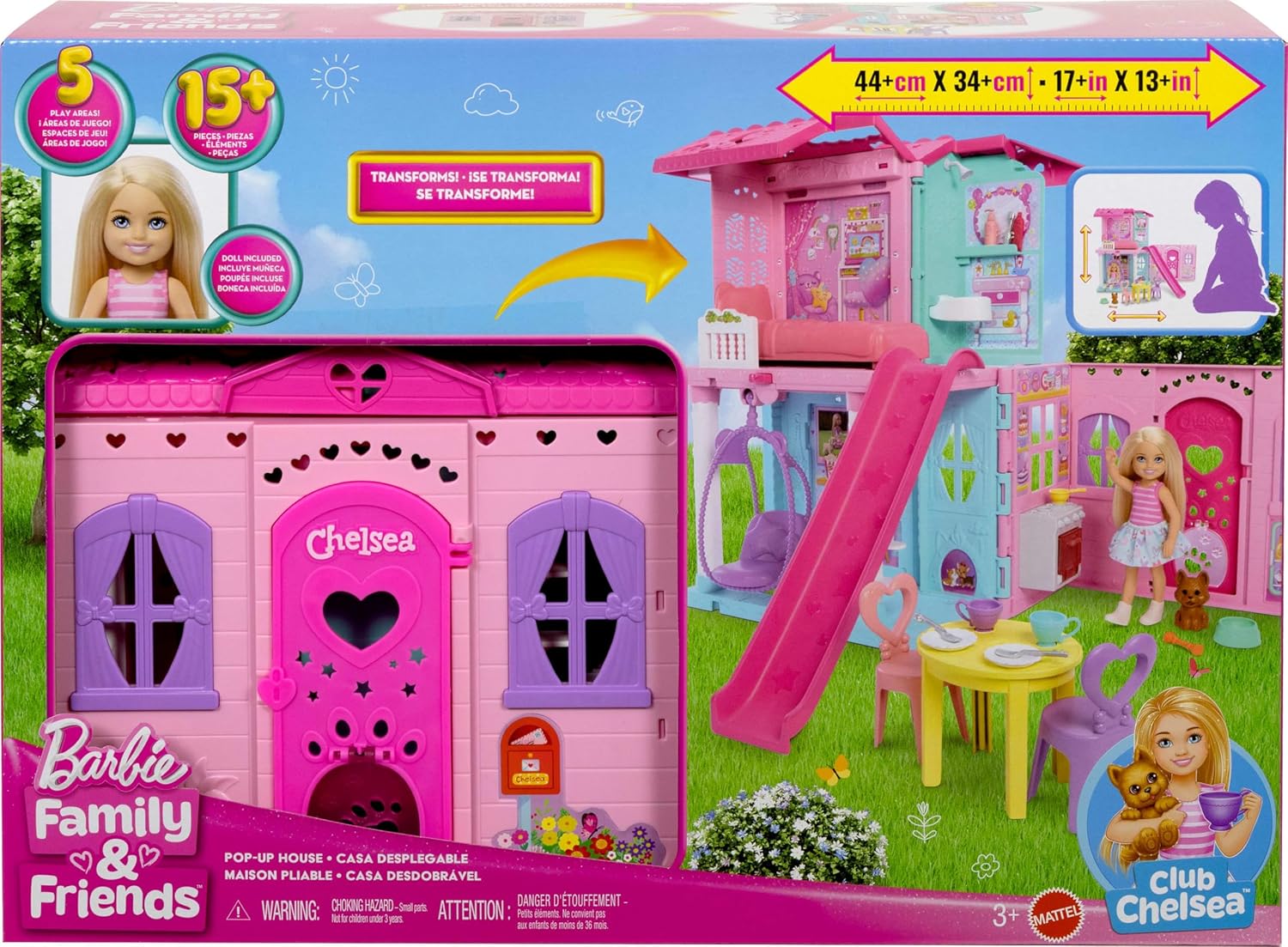 Barbie Chelsea Toy Dollhouse with 15+ Accessories Barbie Chelsea Toy Dollhouse with 15+ Accessories