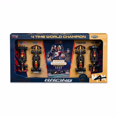 Bburago Formula Racing Oracle World Champion Die cast Collectible 4 Piece Set