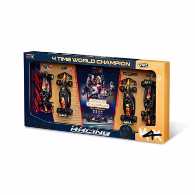 Bburago Formula Racing Oracle World Champion Die cast Collectible 4 Piece Set