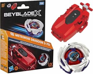 Beyblade X Meteoroid Dragoon 3-70J Left Spin String Launcher