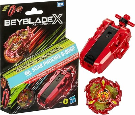 Beyblade X Soar Phoenix 9-60GF Deluxe String Launcher Set