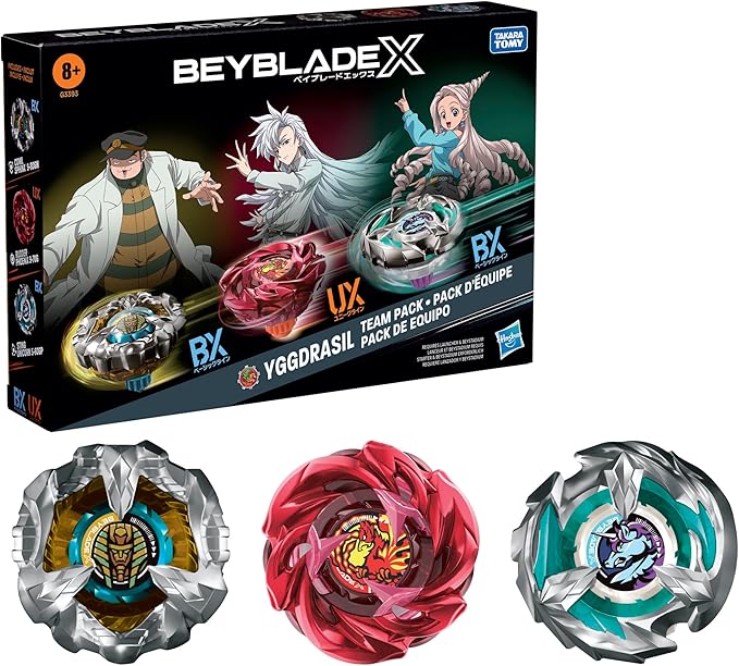 Beyblade X Yggdrasil Team Pack Includes 3 Competition Spinning Tops