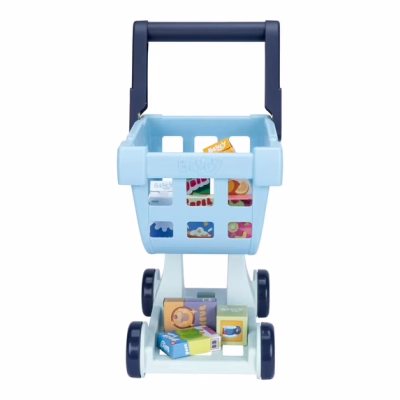 Bluey Shopping Trolley 8 Colorful Cardboard Shopping Goods