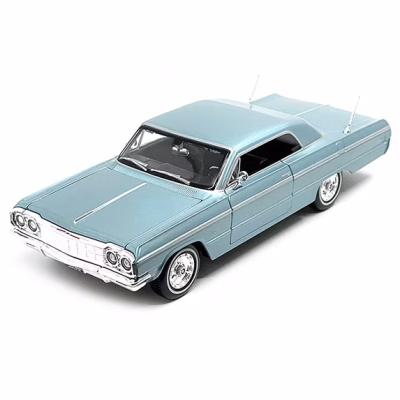 Chevrolet Impala SS Blue Metallic Diecast Model Car