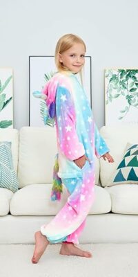 Children Unicorn Pyjamas Halloween Costume for Girls
