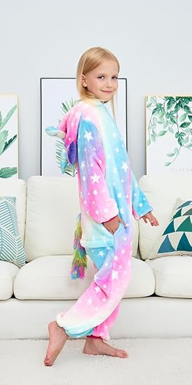 Children Unicorn Pyjamas Halloween Costume for Girls 3 Children Unicorn Pyjamas Halloween Costume for Girls