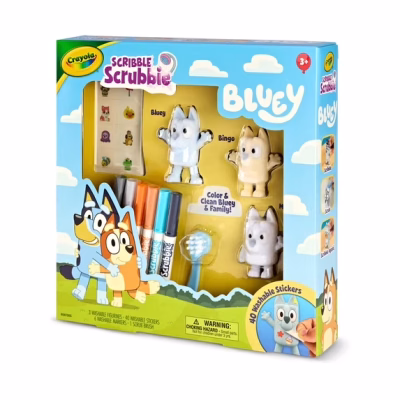 Crayola Bluey Scribble Scrubbie Pets Playset