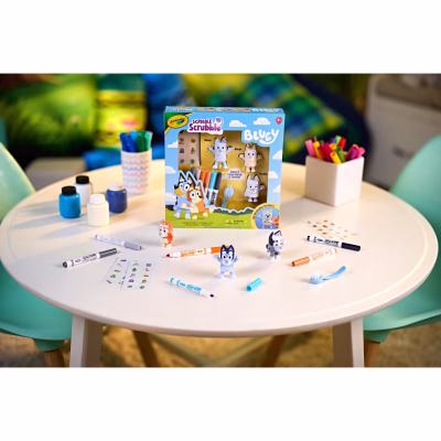 Crayola Bluey Scribble Scrubbie Pets Playset