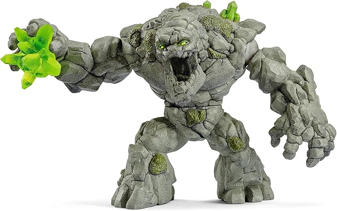 Creatures 8 Stone Monster Toy with Crystal Set Action Figure