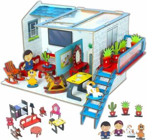 DIY Dollhouse Kit for Girls Miniature House 3D Puzzle