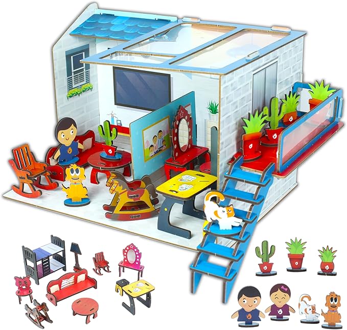 DIY Dollhouse Kit for Girls Miniature House 3D Puzzle