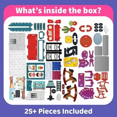 DIY Dollhouse Kit for Girls Miniature House 3D Puzzle
