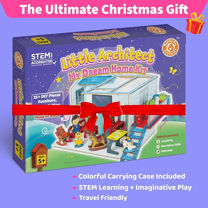 DIY Dollhouse Kit for Girls Miniature House 3D Puzzle DIY Dollhouse Kit for Girls Miniature House 3D Puzzle