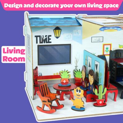DIY Dollhouse Kit for Girls Miniature House 3D Puzzle