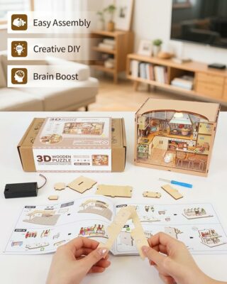 Dollhouse Miniature House Kit 120 Scale Kictchen with LED Light