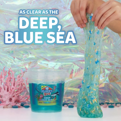 Elmer’s Gue Pre Made Slime Blue Clear Slime