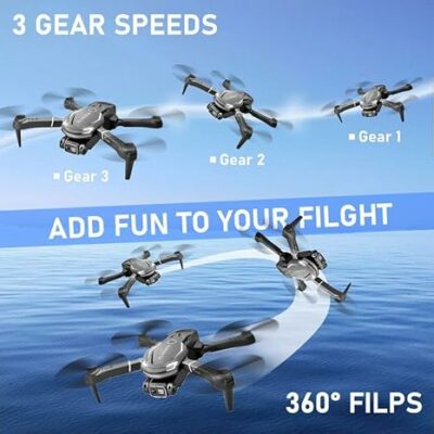 FLYVISTA Cool Mini Drone with Camera 1080P FPV Camera Remote Control Drone