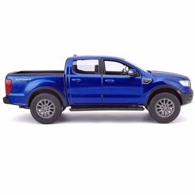 Ford Ranger Lariat Sport Pickup Truck Dark Blue Metallic Diecast Model Car