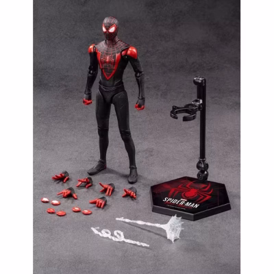 Gamerverse Spiderman Miles Morales Collector Action FIgure