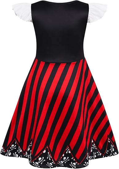 Girls Pirate Dress Buccaneer Costume 2 Girls Pirate Dress Buccaneer Costume