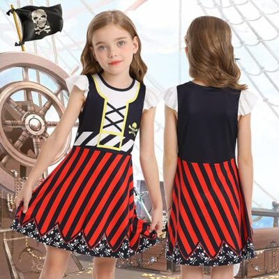 Girls Pirate Dress Buccaneer Costume