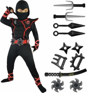 Halloween Ninja Costume Outfit Set for Boys