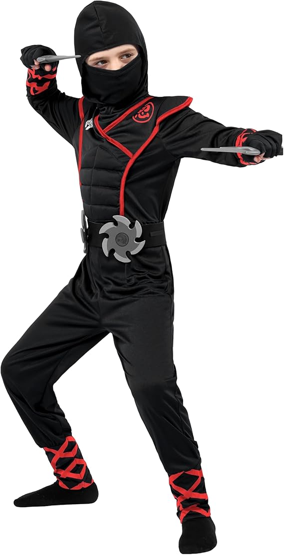 Halloween Ninja Costume Outfit Set for Boys Halloween Ninja Costume Outfit Set for Boys