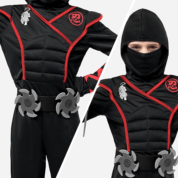 Halloween Ninja Costume Outfit Set for Boys Halloween Ninja Costume Outfit Set for Boys