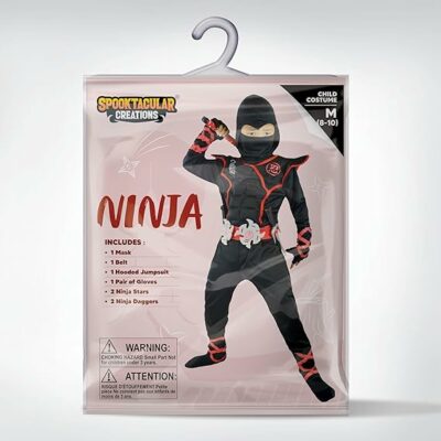 Halloween Ninja Costume Outfit Set for Boys