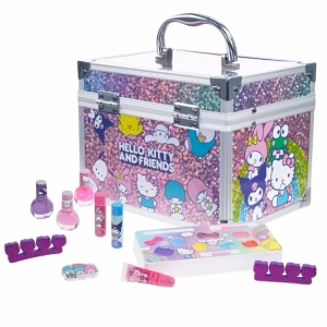 Hello Kitty and Friends Train Case Makeup Set Toy for Girls