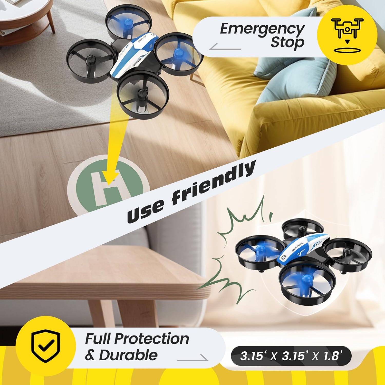 Holy Stone Mini Drone RC Nano Quadcopter Helicopter Plane Holy Stone Mini Drone RC Nano Quadcopter Helicopter Plane