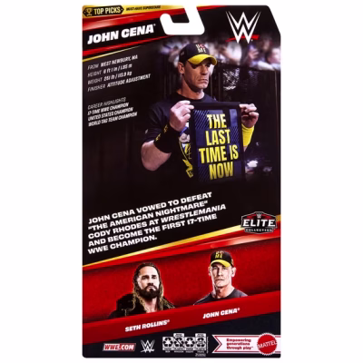 John Cena Blue & Yellow WWE Wrestling Figure