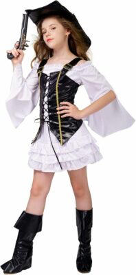 Kid's Girl Pirate Halloween Cosplay Costume
