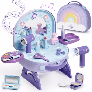 Kids Vanity Sets for Girls Portable Vanity Set Makeup Table