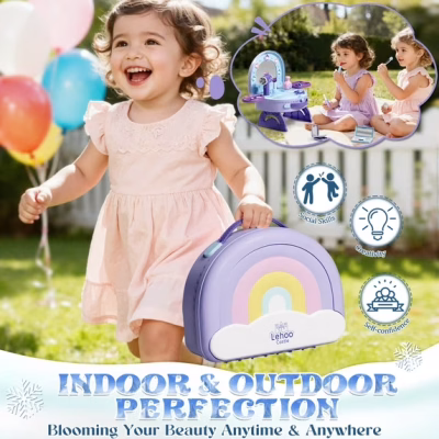 Kids Vanity Sets for Girls Portable Vanity Set Makeup Table