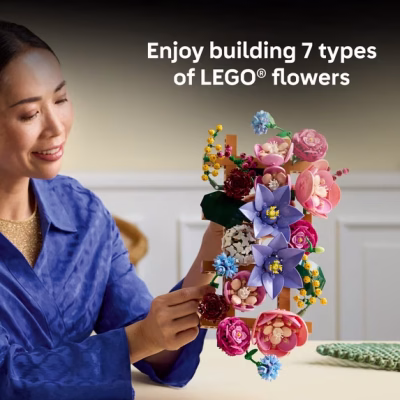 LEGO Botanicals Flower Wall Building Set for Kids